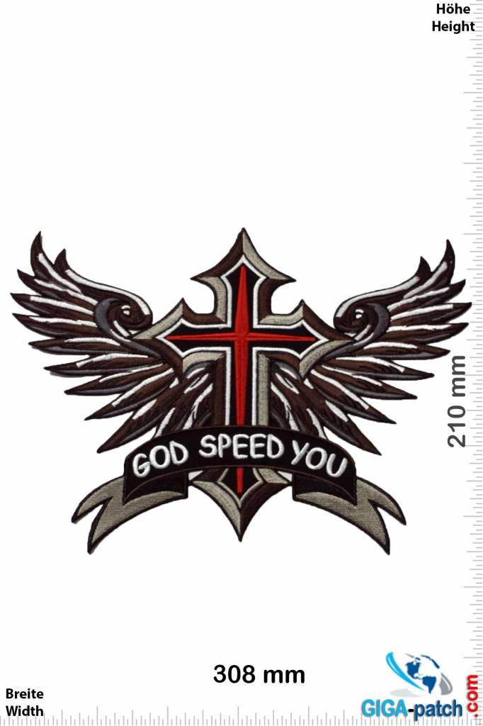 Biker Good Speed you  30 cm - BIG