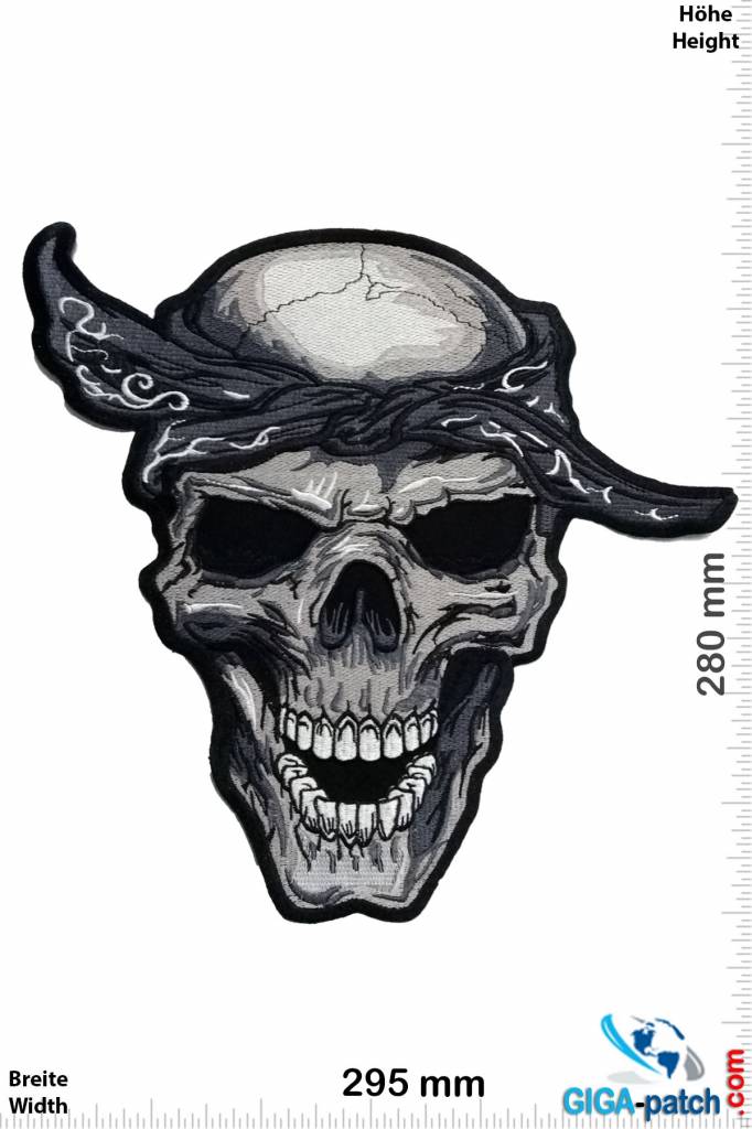 Autoaufkleber Skull Biker Totenkopf bei