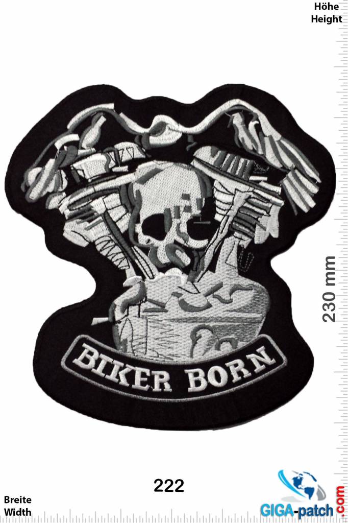 Biker Biker Born - Skull Motor -  23 cm - BIG