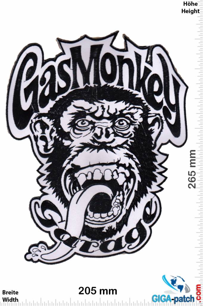 Gas Monkey Garage Gas Monkey Garage - black white- 27 cm