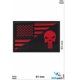 Punisher Punisher - Flag - USA - red