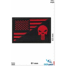 Punisher Punisher - Flag - USA - red