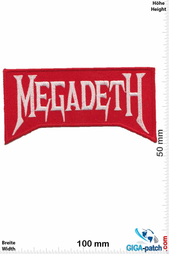 Megadeth Megadeth - red silver