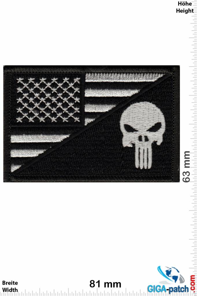 Punisher Punisher - Flag - USA - silber