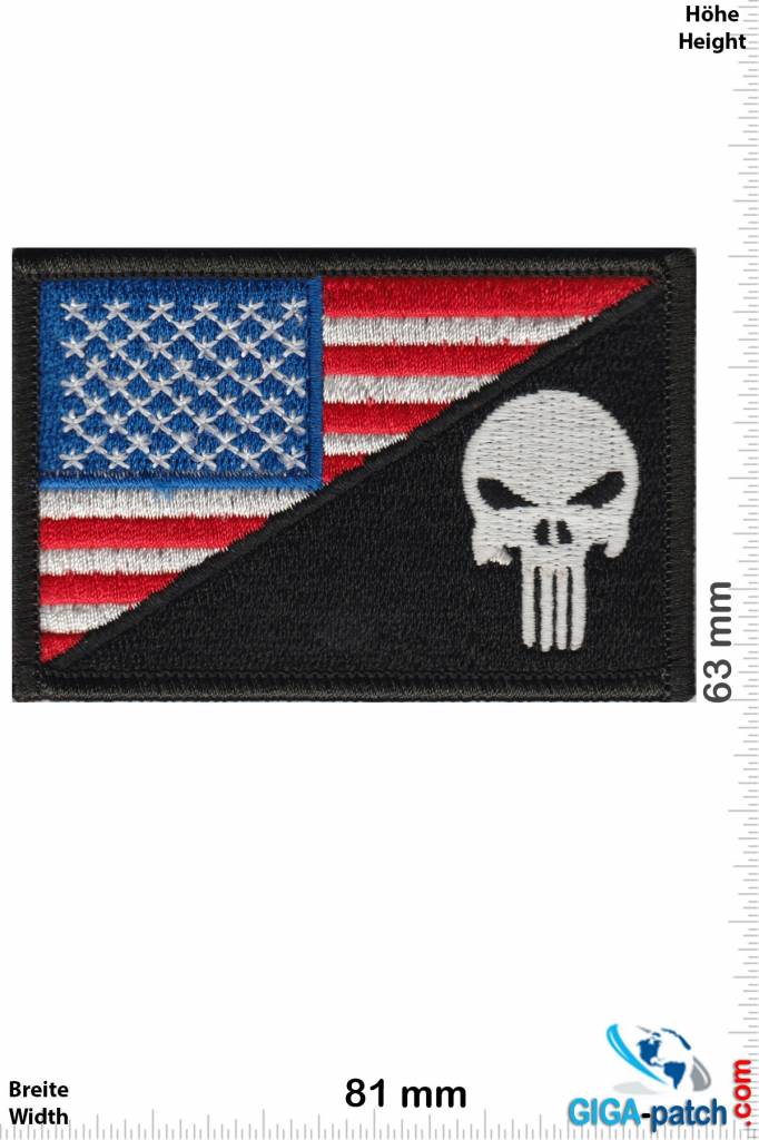 Punisher - Patch - Back Patches - Patch Keychains Stickers - giga