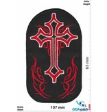 Kreuz Kreuz - Crucifix - rot schwarz