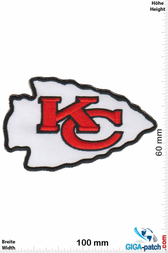 Kansas City Chiefs - Patch - Back Patches - Patch Keychains Stickers -   - Biggest Patch Shop worldwide