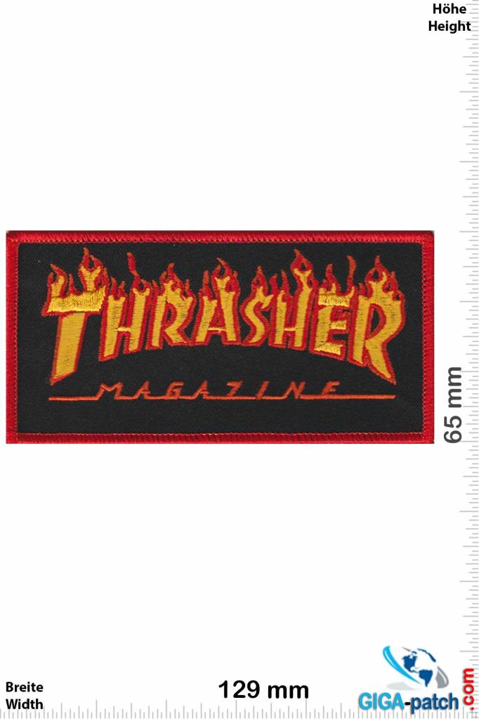 Thrasher Thrasher Magazine -  red Flame - Skater - HQ