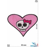 Totenkopf Love - Heart - Skull  Lady