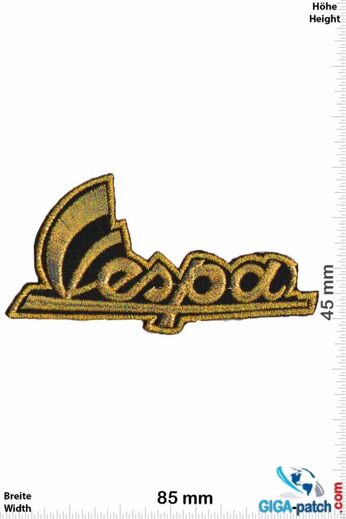 Vespa Vespa - Schrift - gold