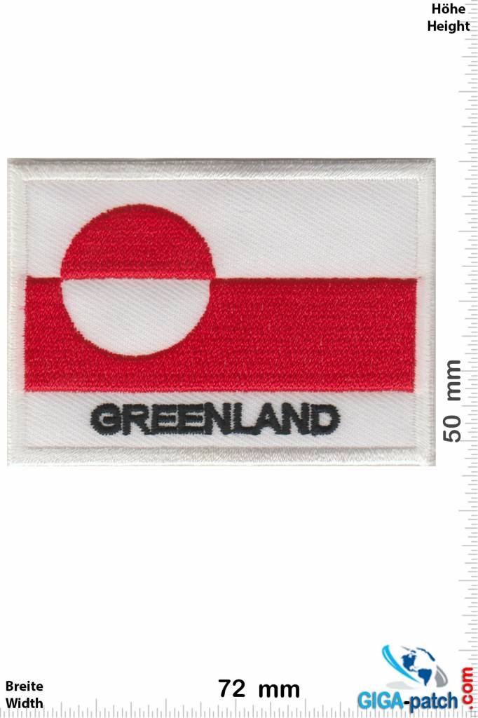 Grönland Greenland - Flagge