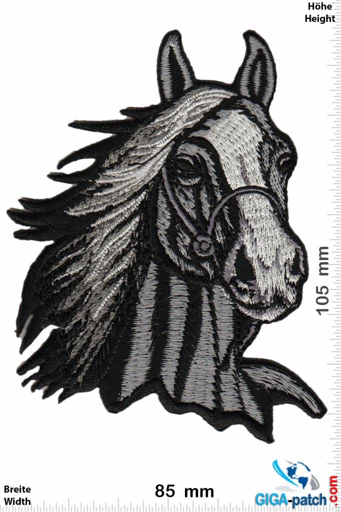 Pferd Horsehead - Horse - grey - BIG