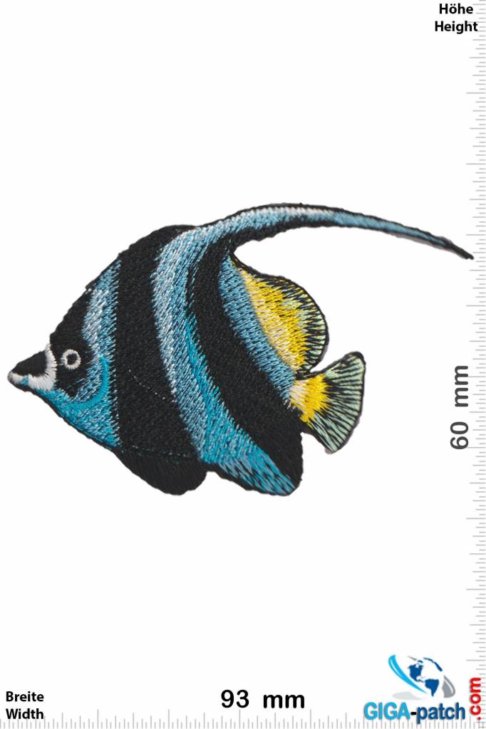 Fisch Fisch - Meeresfisch - blau schwarz