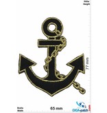 Marine Anchor - Navy - gold