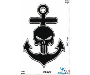 Punisher - Patch - Back Patches - Patch Keychains Stickers -   - Biggest Patch Shop worldwide