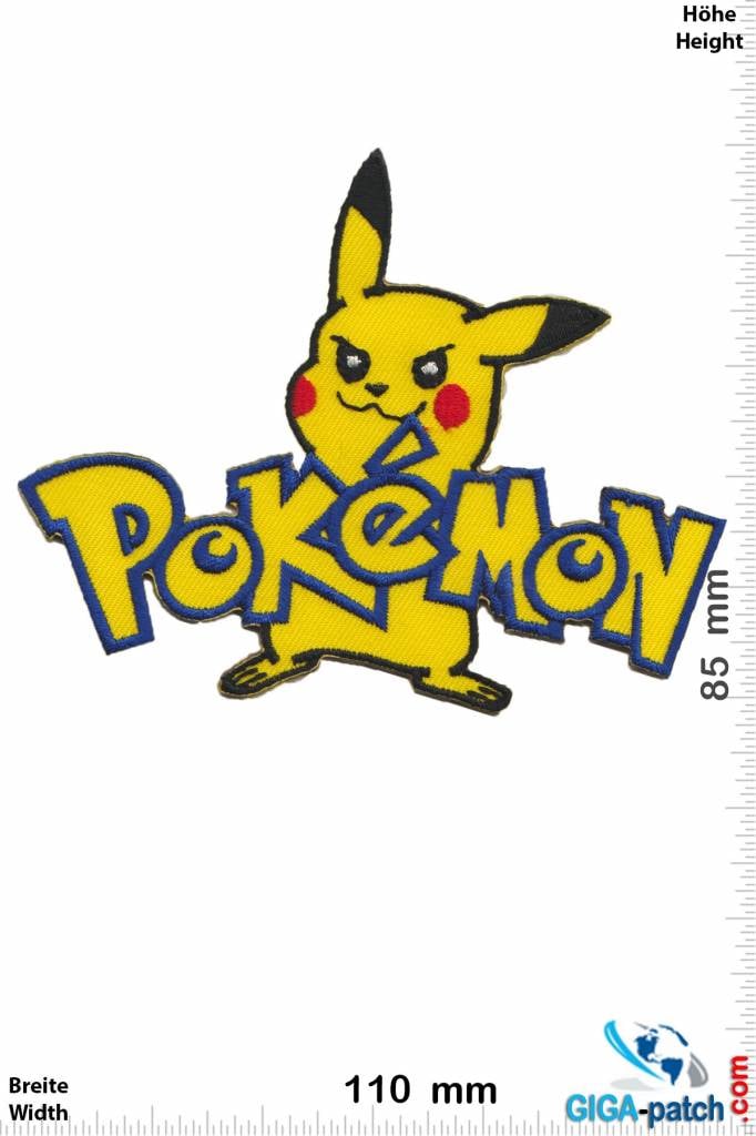 Aufnäher neu zum Aufbügeln Pokemon Pikachu Patch 