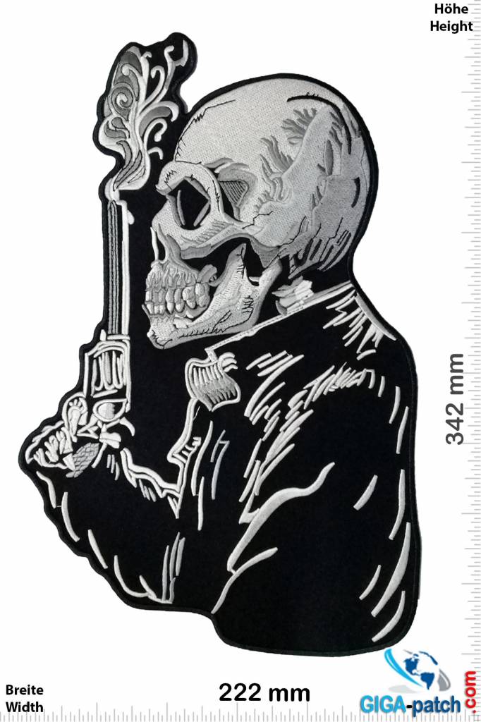 Totenkopf Totenkopf - Skull - smoking Gun - 34 cm BIG
