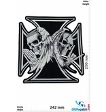 Totenkopf Skull - Angel - Devil - Cross -25 cm BIG