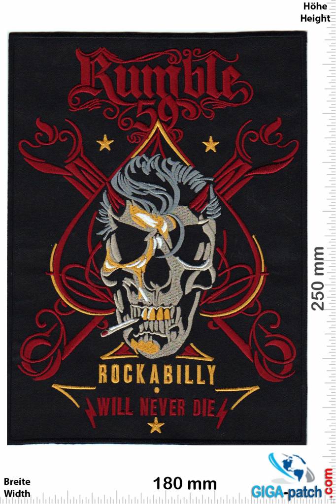 Rockabilly - Patch - Back Patches - Patch Keychains Stickers