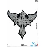 Kruzifix Crucifix with angel wings- 33 cm - BIG