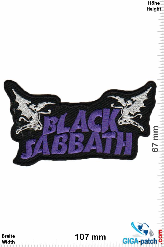 black sabbath black sabbath logo purple