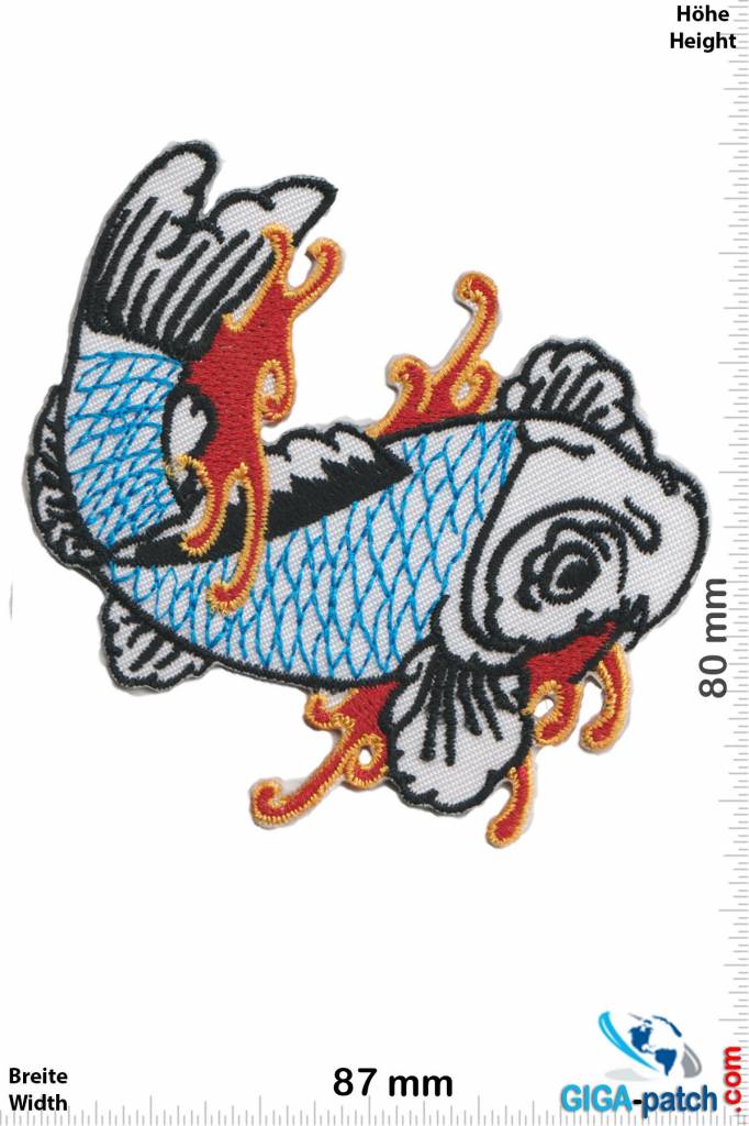 Fisch, Poisson, Fish Fish / Fisch - color - left / links  Patch Oldschool