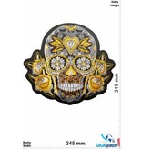 Muerto Skull - Muerto with rose gold - weiss -  24 cm