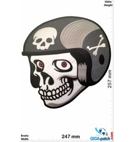 Cafe Racer Skull Helmet- Cafe Racer - 25 cm