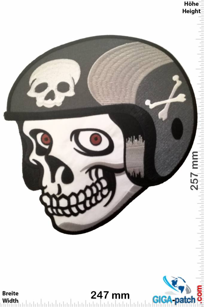 Cafe Racer Skull Helmet- Cafe Racer - 25 cm