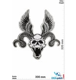 Devil Devil  - Skull - black white - 32 cm