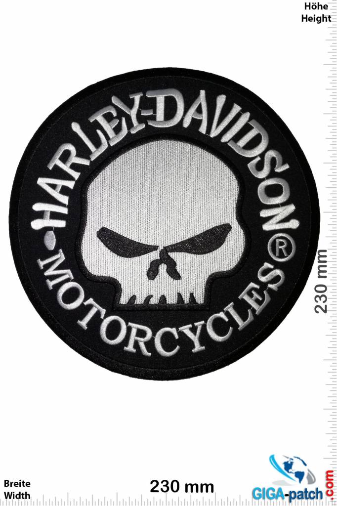 Harley Davidson Harley Davidson Motorcycles - Skull - 23 cm -BIG