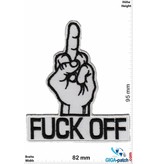 Fuck  Fuck Finger - Fuck Off - white