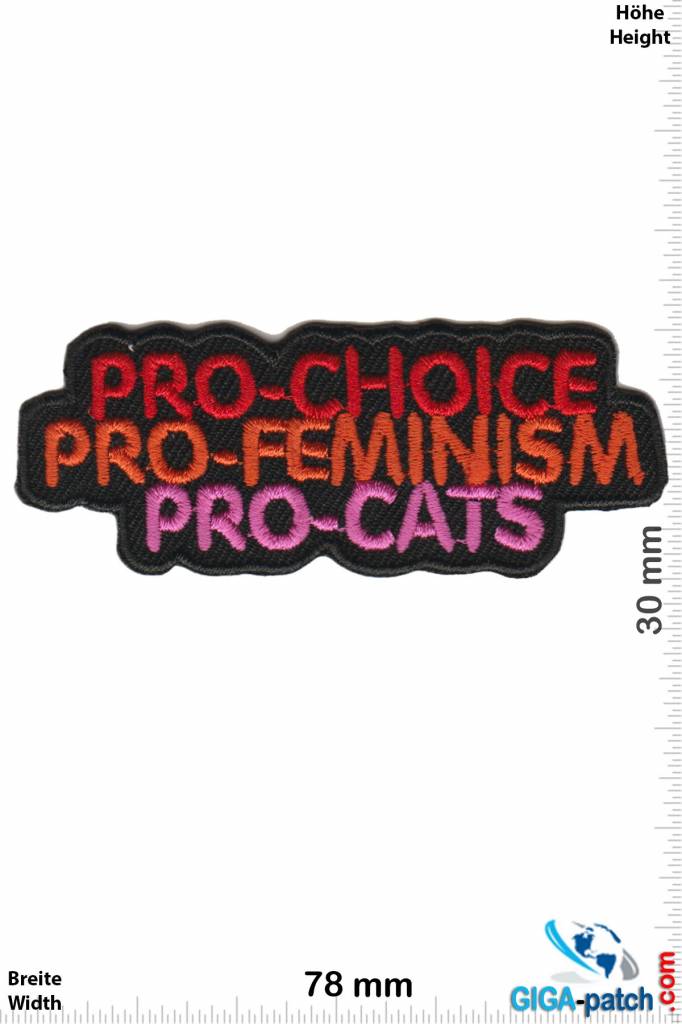 Fun Pro-Choice, Pro-Feminism, Pro-Cats