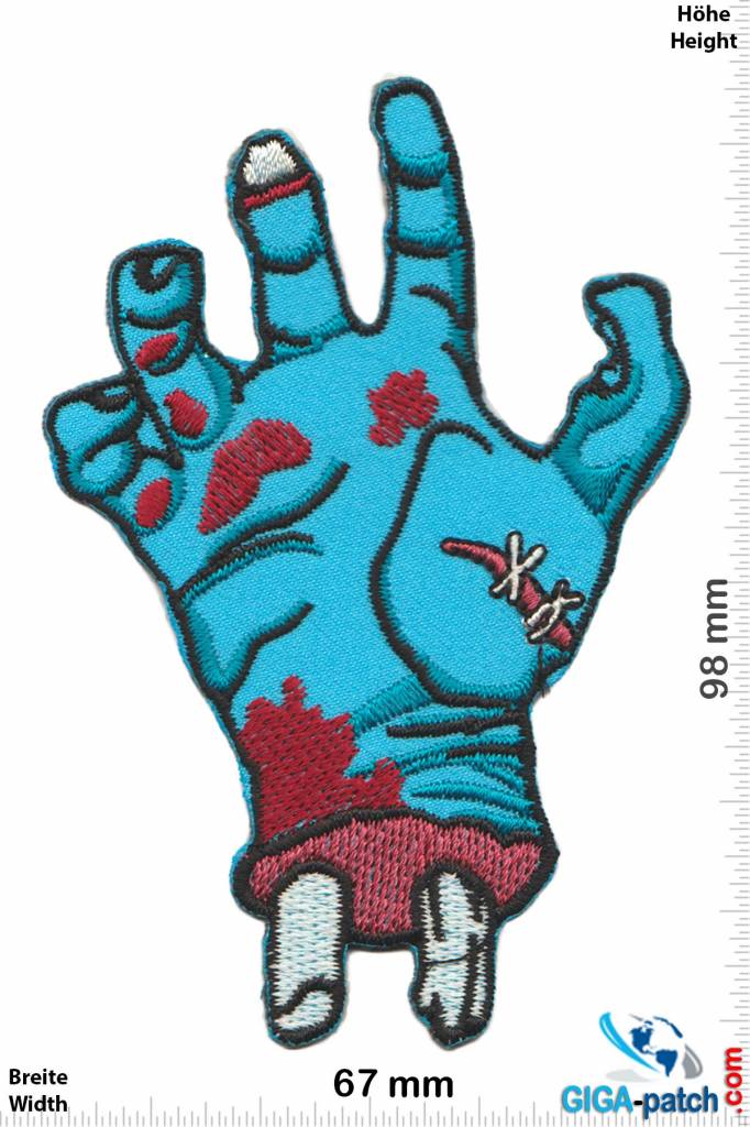 Zombie Zombie Hand - blue