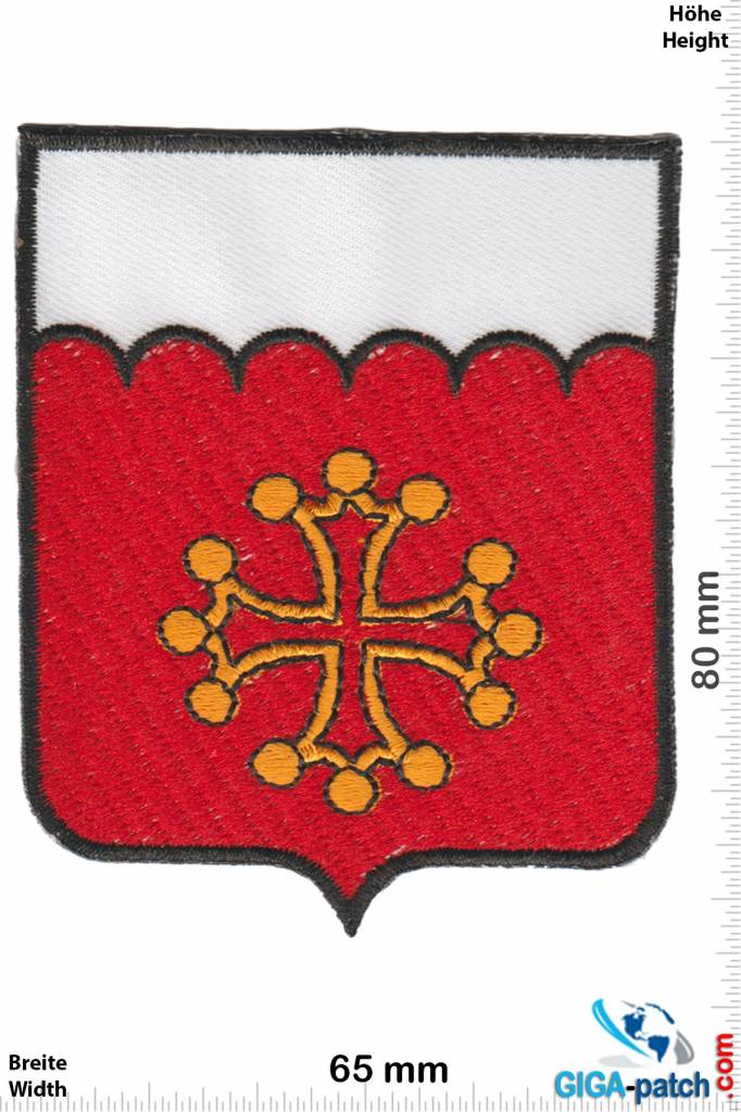 Historical  Red white - golden cross