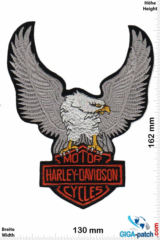 Harley Davidson - Patch - Back Patches - Patch Keychains Stickers - giga- patch.com - Biggest Patch Shop worldwide