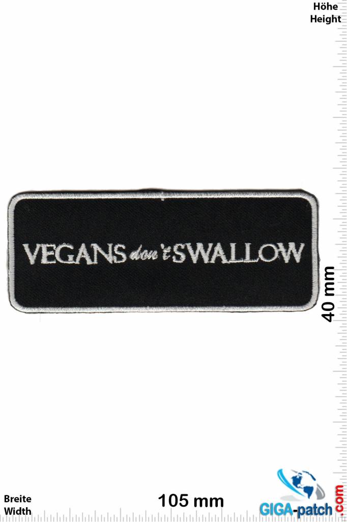 Sex VEGANS don't SWALLOW