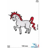 Unicorn Einhorn - Unicorn - red