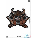 Totenkopf Viking Skull - Wikinger Germane Totenkopf - small