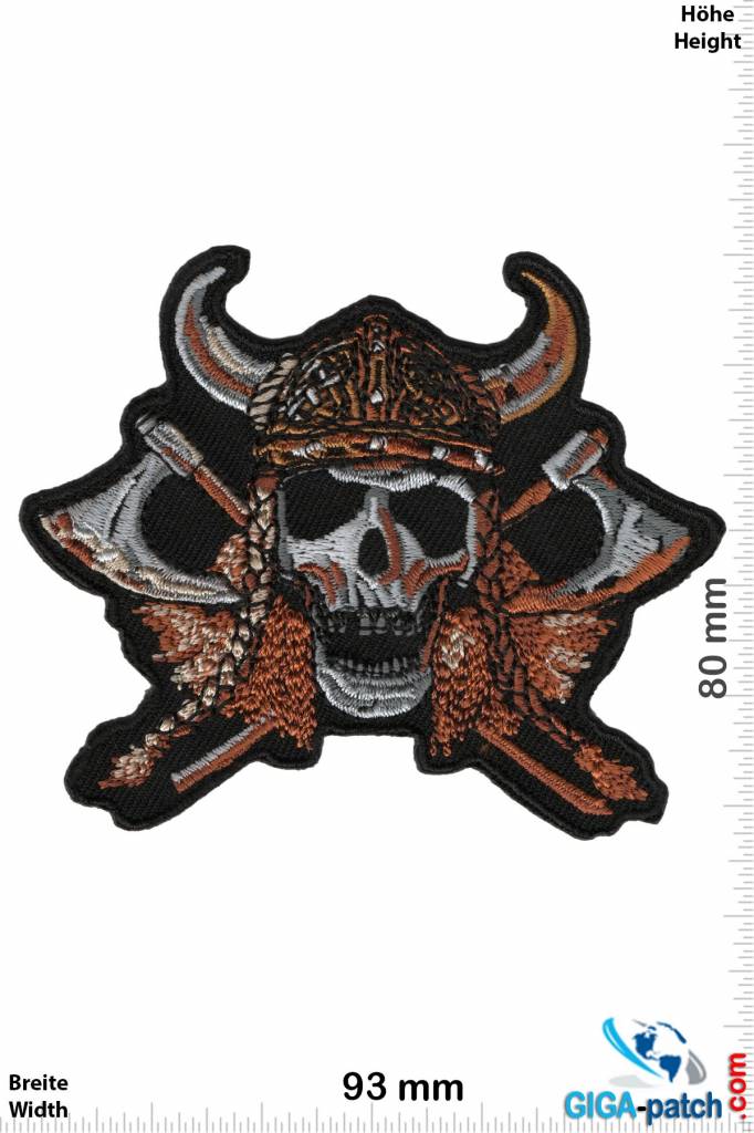 Totenkopf Viking Skull - Wikinger Germane Totenkopf - small