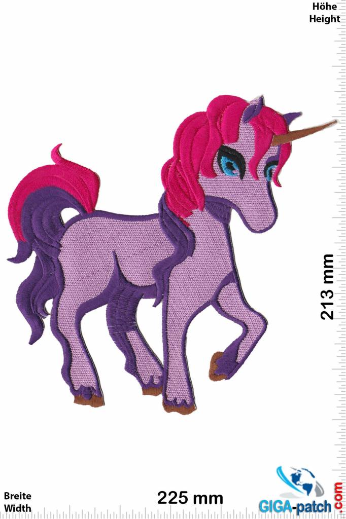 Unicorn Einhorn - Unicorn - Purple - 22 cm