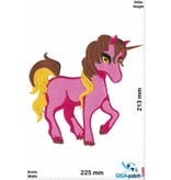 Unicorn Einhorn - Unicorn - Pink - 22 cm