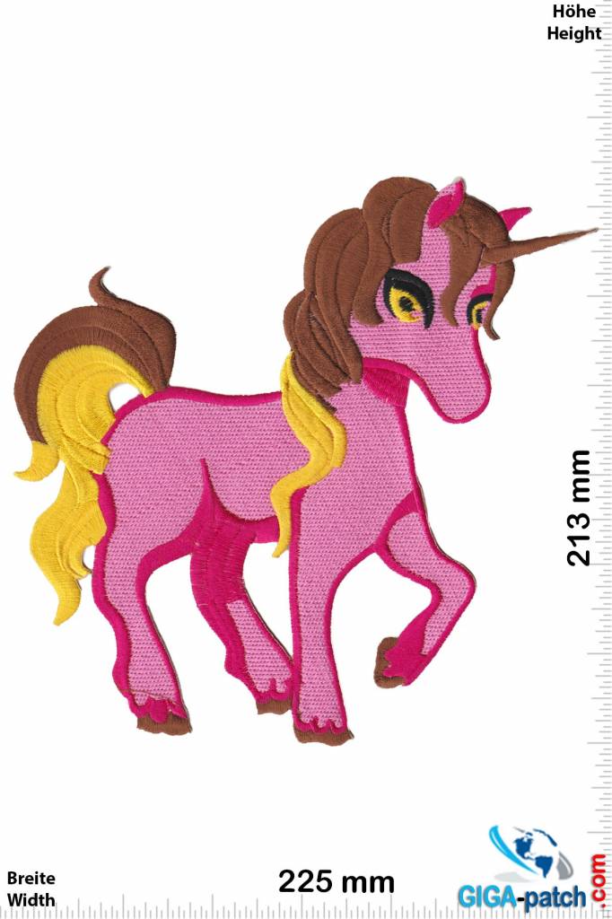 Unicorn Einhorn - Unicorn - Pink - 22 cm