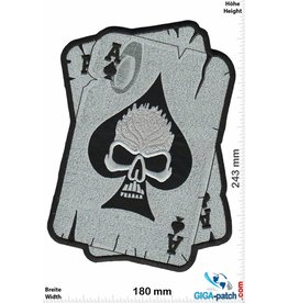 Skull Skull  Cards - AS - Totenkopf - 24 cm - BIG