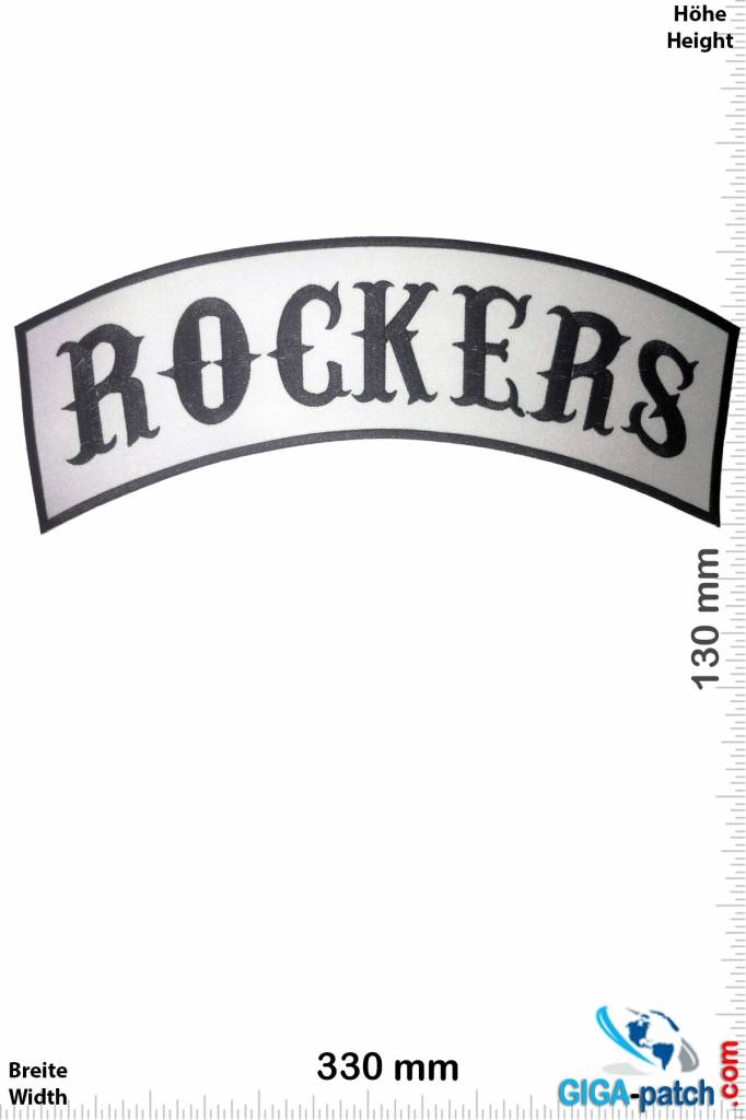 Rockers  ROCKERS - black white  - 33 cm - BIG
