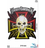 Harley Davidson Harley Davidson - Skull Kreuz - 24 cm -BIG