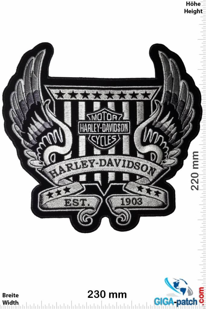 Custom Patch - Harley Davidson Eagle Head