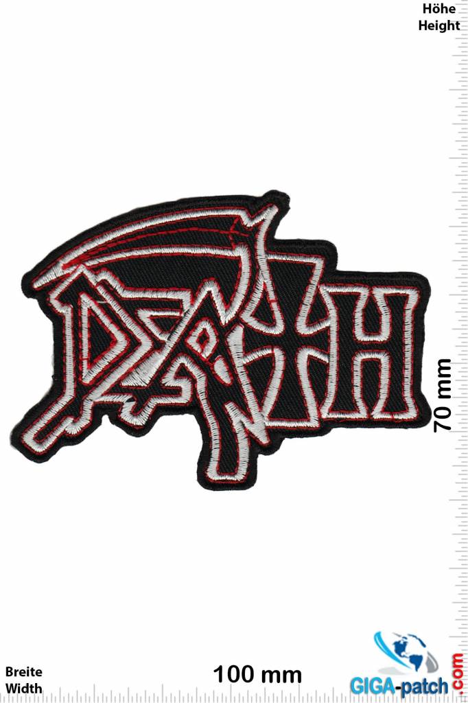 Death Death - Death-Metal-Band - red silver
