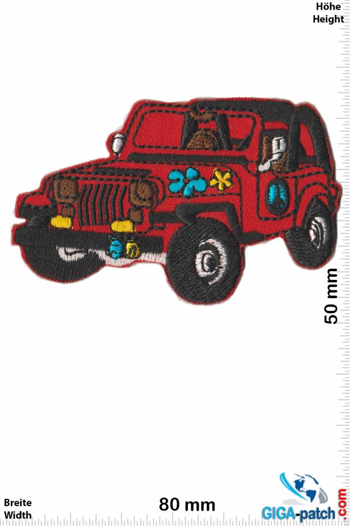 Frieden Jeep - Peace - Frieden -red