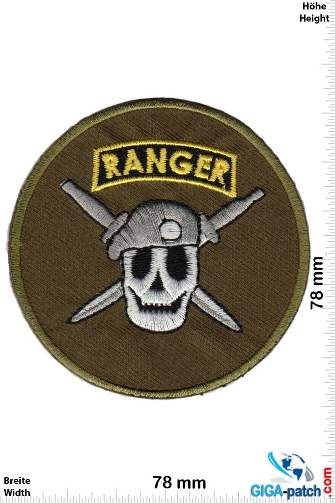 Army Ranger - round Skull - green